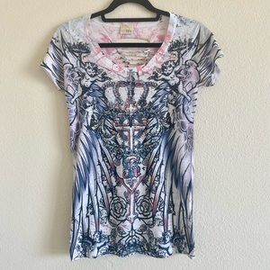 Distressed / Cut-out T Shirt from Buckle
